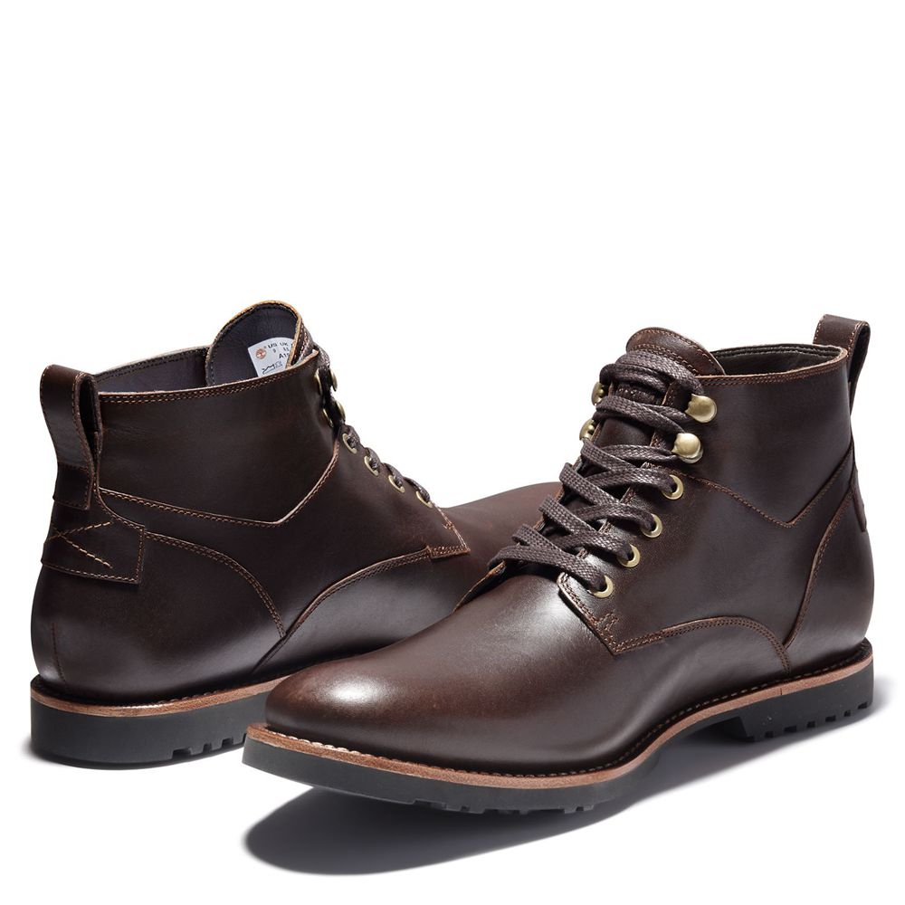 Botas Chukka Masculino - Timberland Kendrick Impermeavel - RHADV5910 - Marrom Escuro